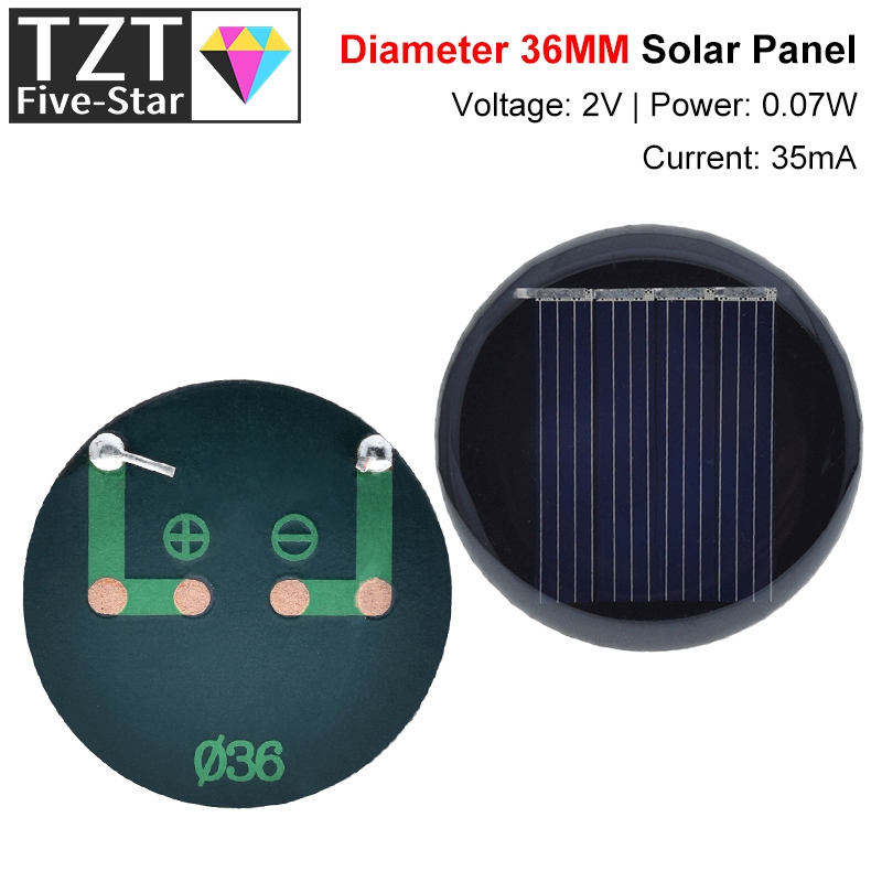 Jinko Solar Panel Cheetah - 1/3/5 قطعة 2 فولت 35mA 0.07