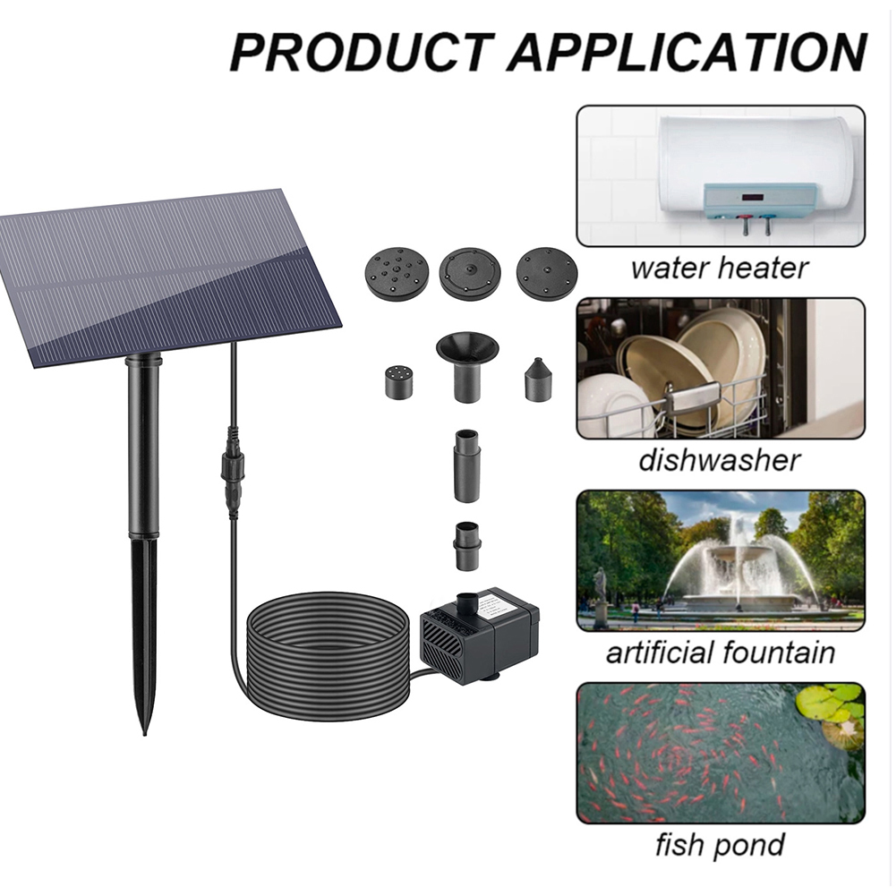 5 واط 5 فولت نافورة الماء حديق - مراجعة Solar Pool Pump Kit وسعره