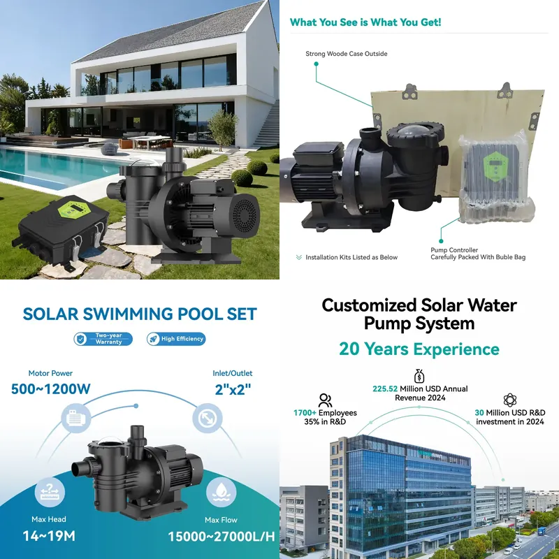 مجموعة مضخة حمام سباحة شمسية م - مراجعة Solar Pool Pump Kit وسعره