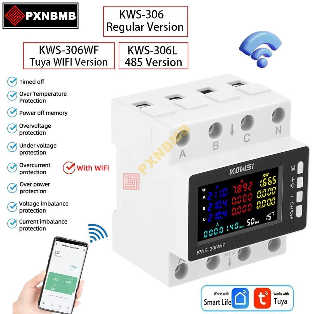 80A Tuya WIFI الحياة الذكية ال - مراجعة Din Rail Circuit Breaker وسعره