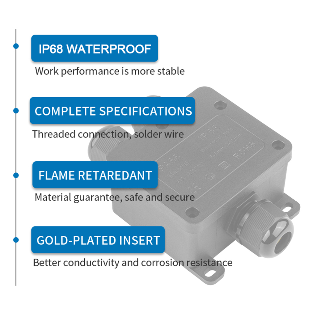 IP68 صندوق توصيل خارجي مقاوم ل - مراجعة Cable Gland Waterproof وسعره