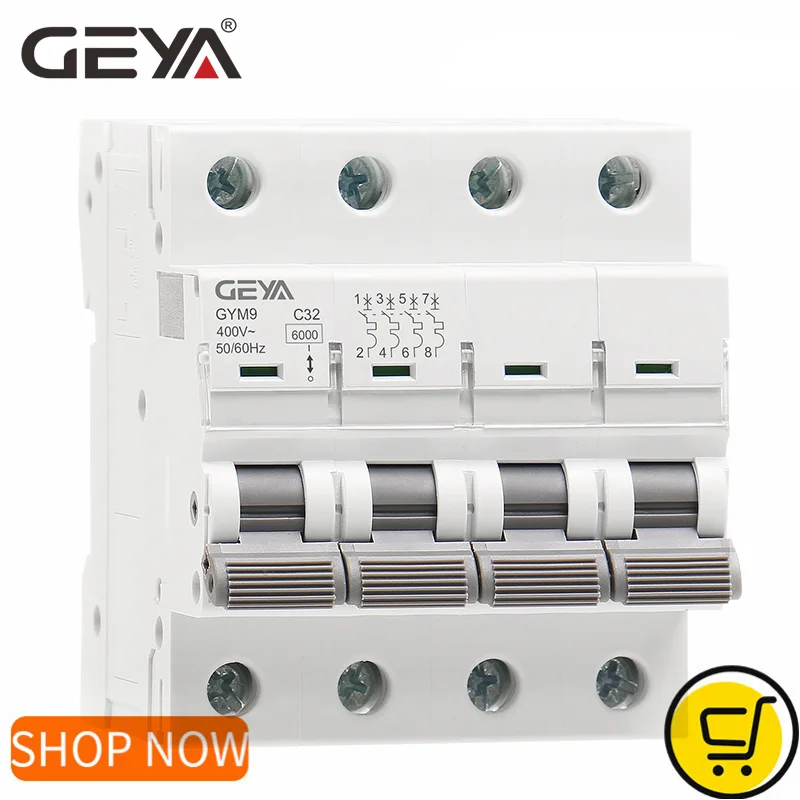 قاطع دائرة كهربائية صغير GEYA  - مراجعة Din Rail Circuit Breaker وسعره