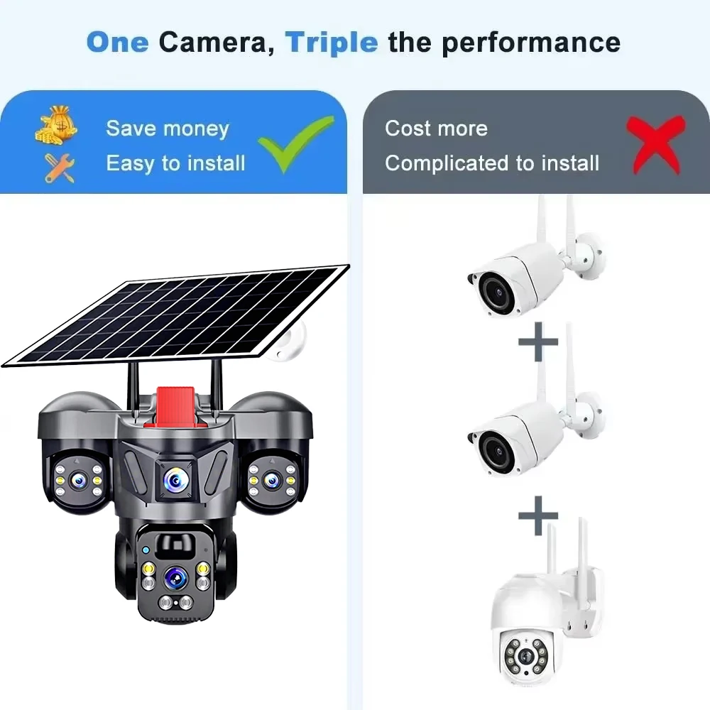 KERUI V380 Pro في الهواء الطلق - مراجعة Solar Panel Tilt Mount وسعره