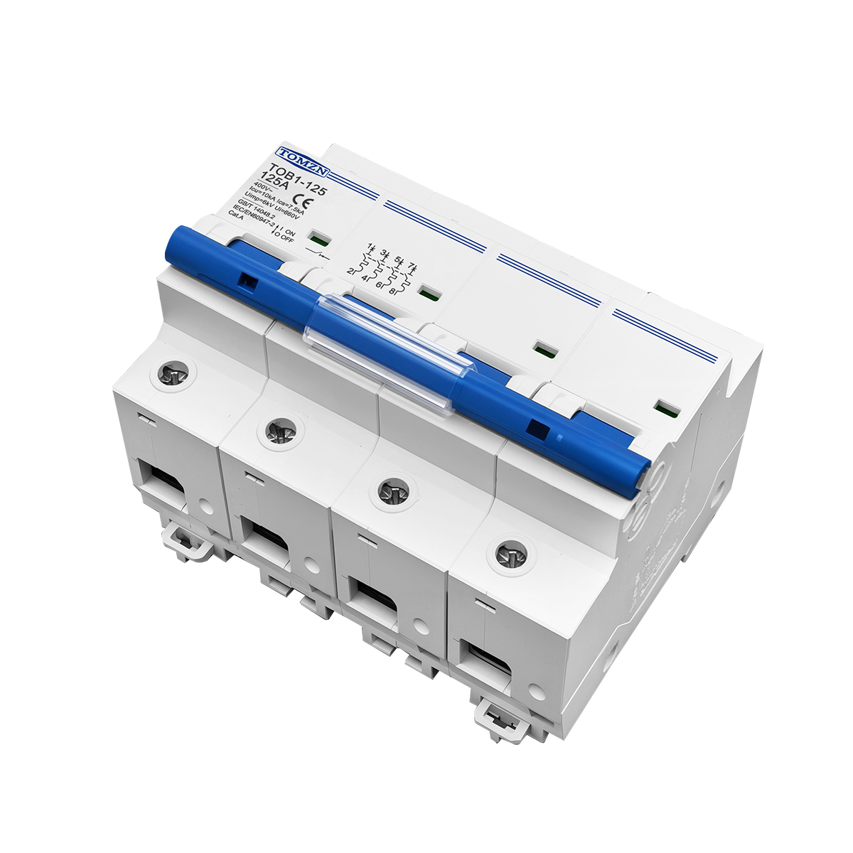 1P 2P 3P 4P 400V AC عالية التي - مراجعة Din Rail Circuit Breaker وسعره